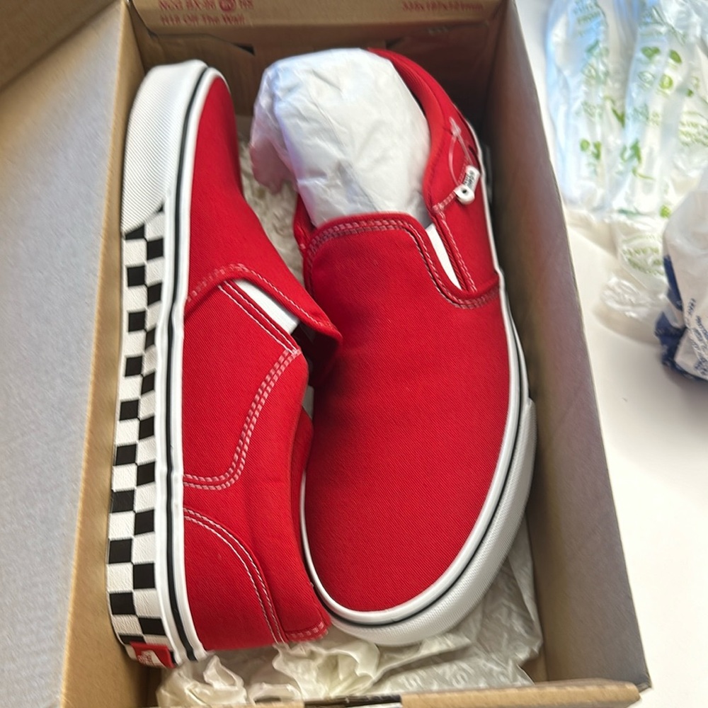 Vans Red Checkerboard Men’s Shoes
